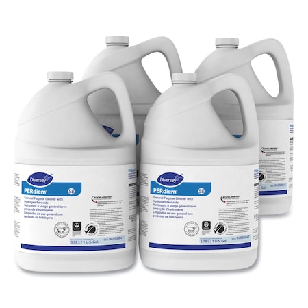 Diversey Cleaners & Detergents, Bottle, Fragrance-Free, 4 PK 94998841